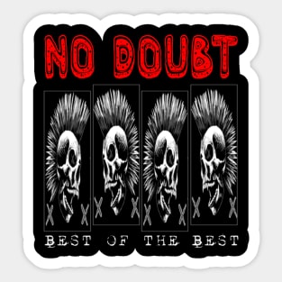 No doubt skull Sticker